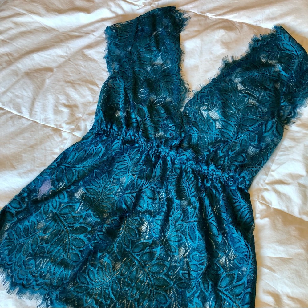 Peacock Blue babydoll